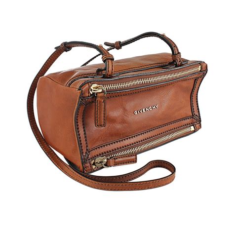 givenchy mini pandora brown|Givenchy Pandora mini crossbody bag.